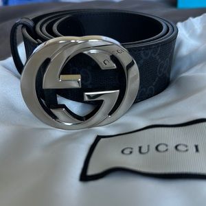 Black Gucci Belt size 90cm